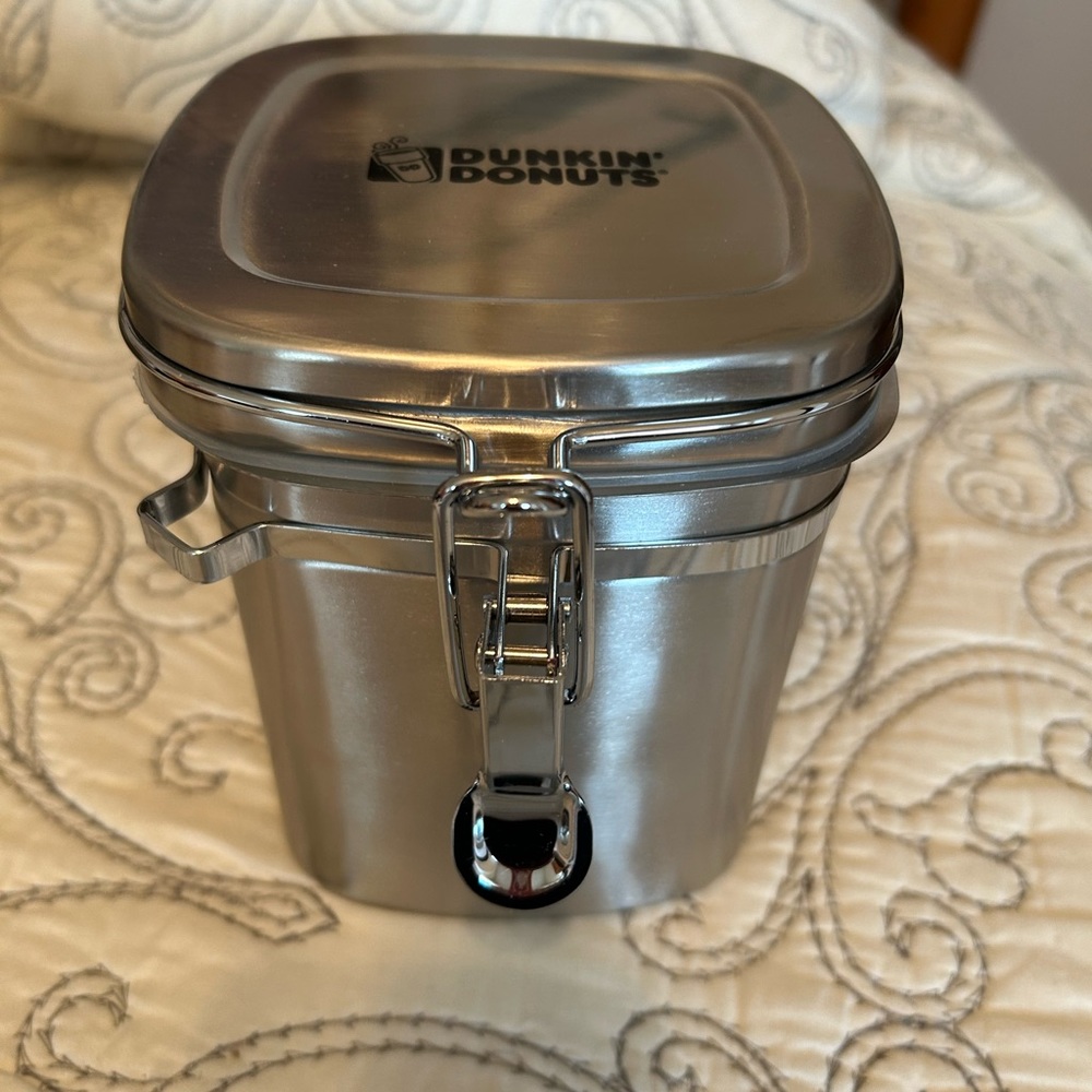DUNKIN DONUTS CANISTER